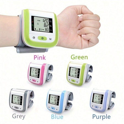 Sale Upto 🔥Digital Wrist Blood Pressure Monitor – LCD Screen, Voice, Portable Case