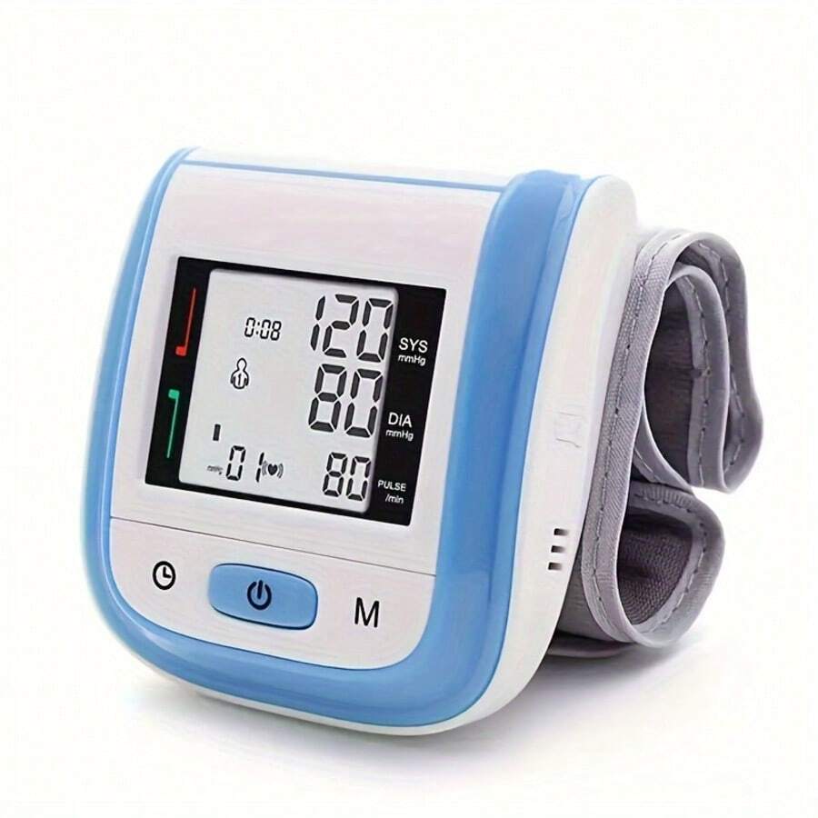 Sale Upto 🔥Digital Wrist Blood Pressure Monitor – LCD Screen, Voice, Portable Case