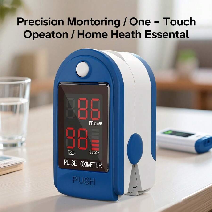 Deal Hot🔥Fingertip Pulse Oximeter – Portable SpO2 & O2 Monitor for Home or Sport