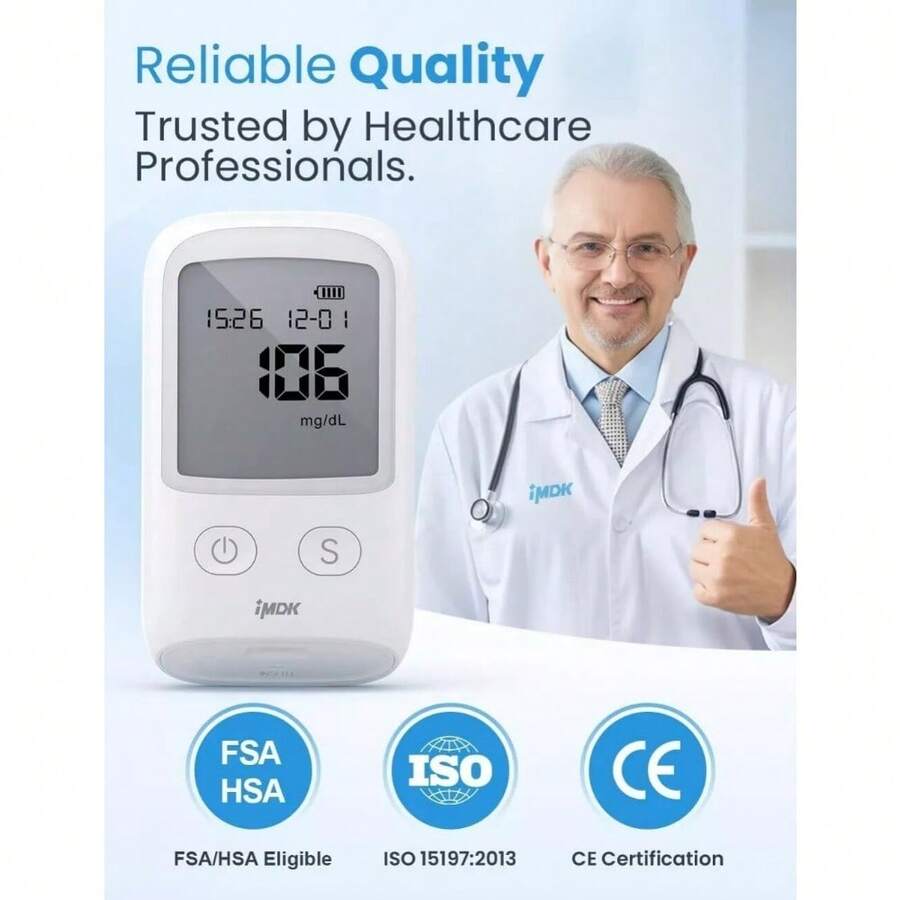 Sale Upto 50%🔥Blood Glucose Meter Diabetes Test Kit
