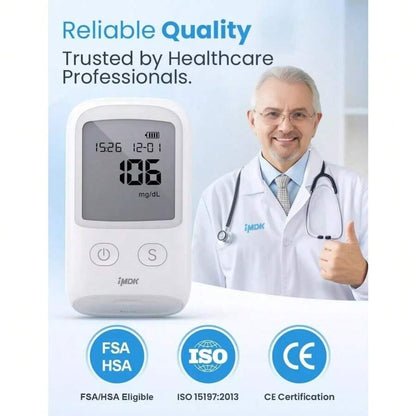 Sale Upto 50%🔥Blood Glucose Meter Diabetes Test Kit